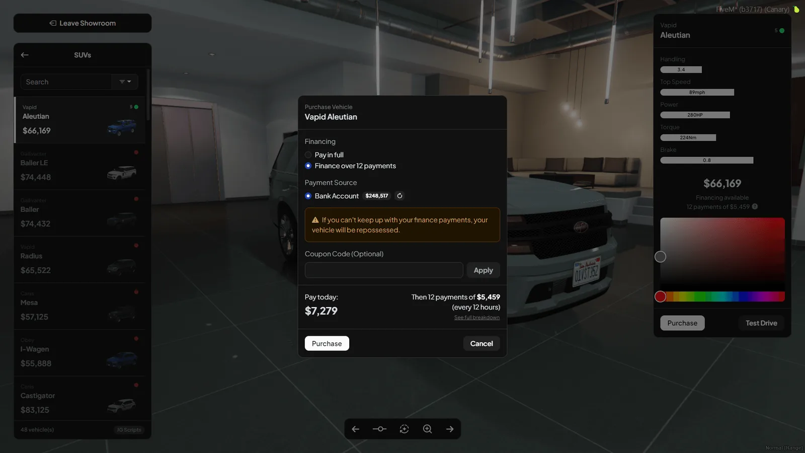 JG Dealerships v2 – FiveM Vehicle Dealership Script with Player-Owned Showrooms, Financing & Test Drives (QBCore, Qbox, ESX) thumbnail 3